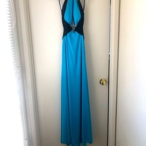 Maxi blue dress